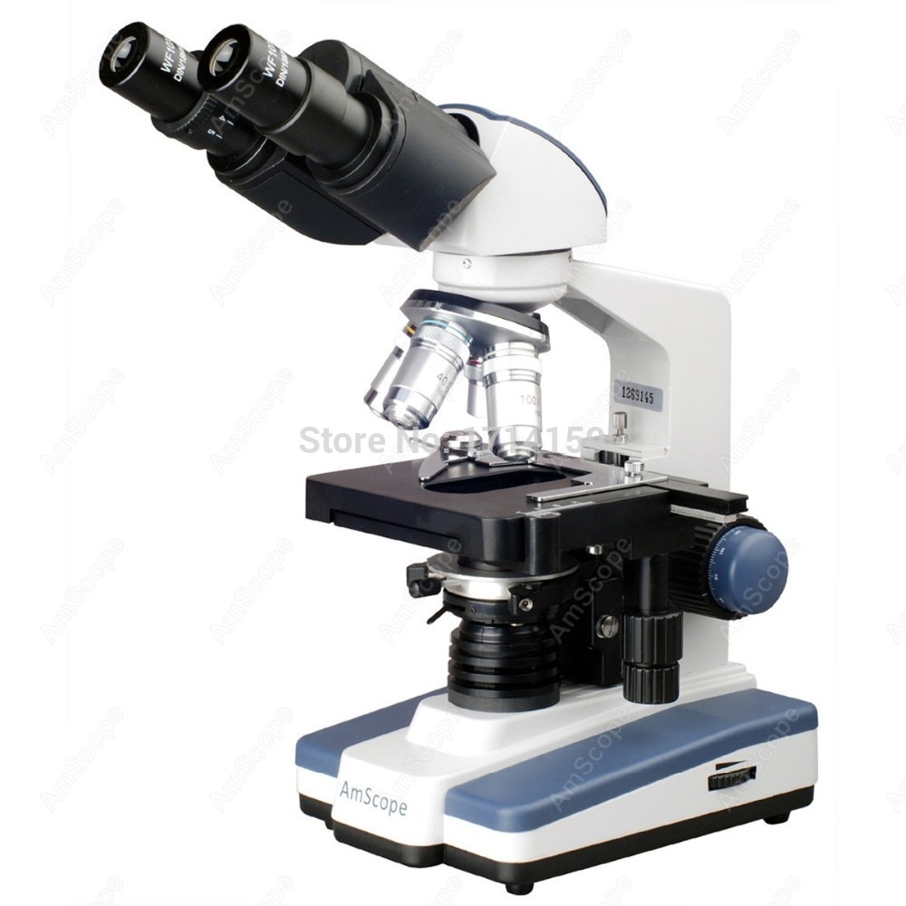 Amscope Microscope Compound 40X-1000X - AmScope Student & Professional LED Binocular