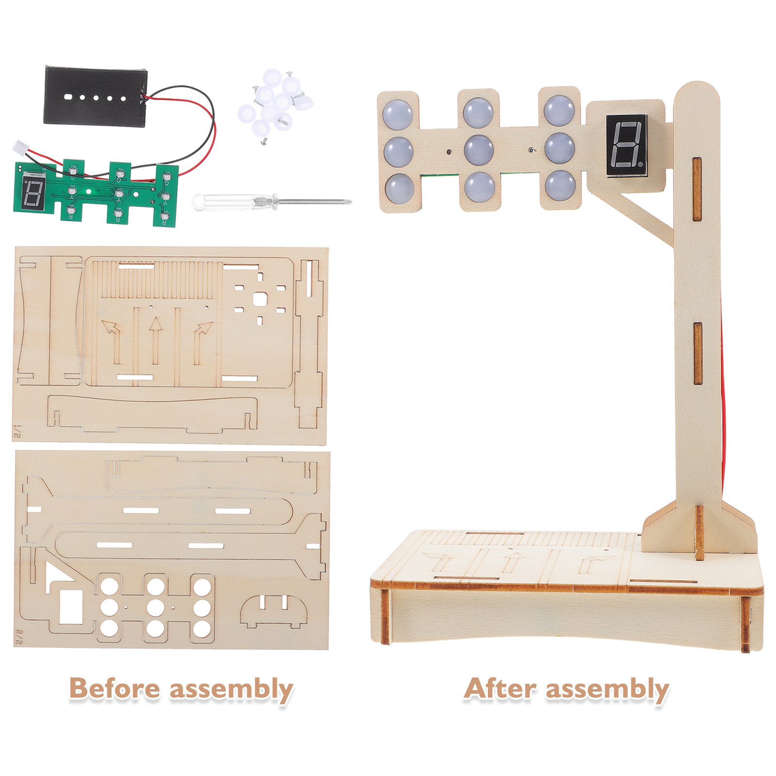1Set Traffic Signal Educationa - Science Kit recension och pris