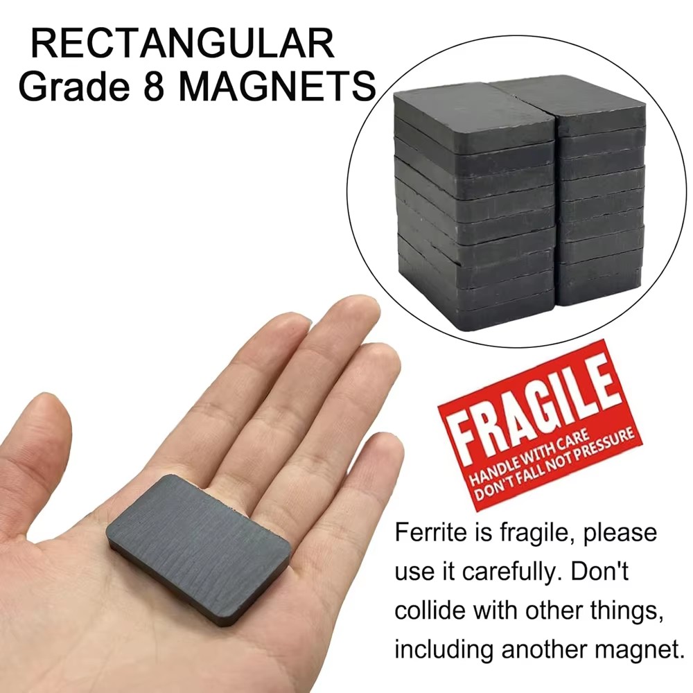 8/12pcs Ferrite Ceramic Blocks - Hobby Is Science recension och pris