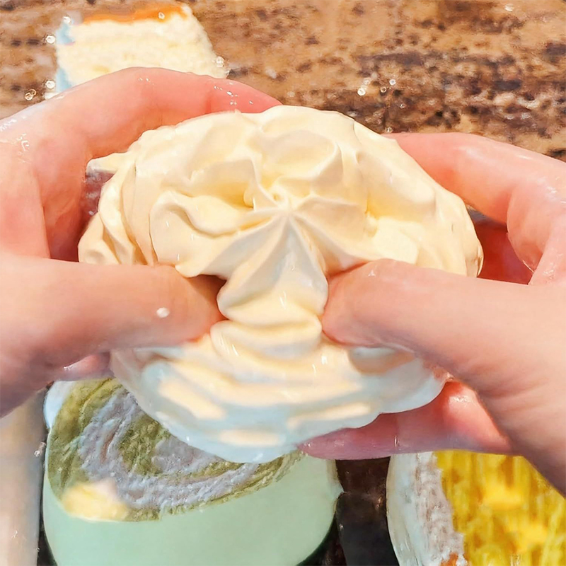 Cream Roll Slow Rebound Squish - Crystal Growing Kit recension och pris