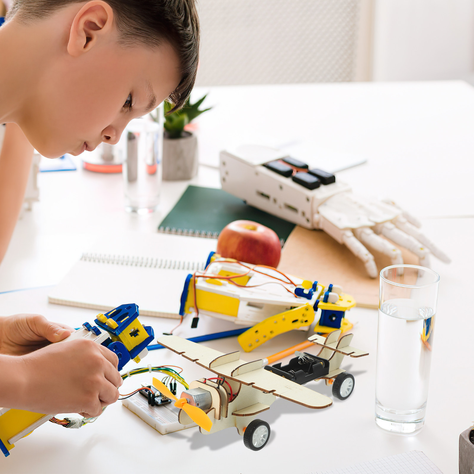1Set Wooden Glider Plane DIY S - Science Project Kit recension och pris