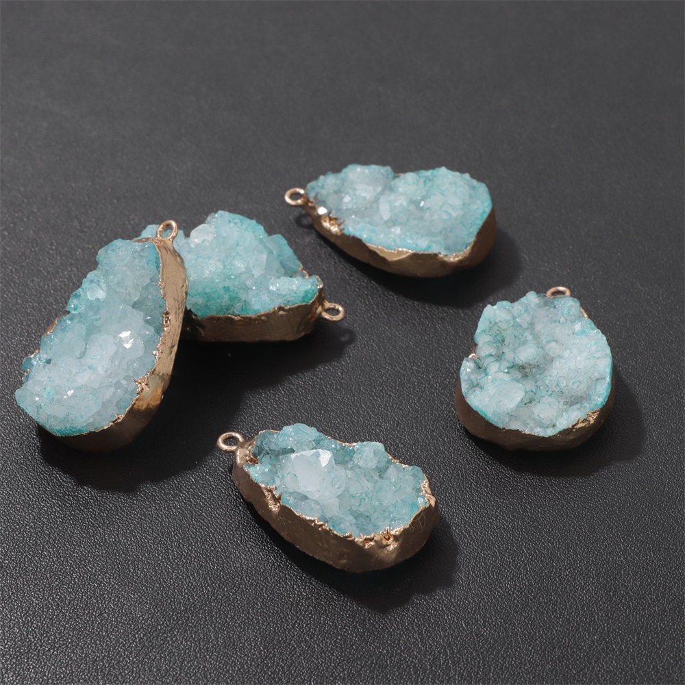 1PC Natural Agate Geode Pendan - Science Nature recension och pris