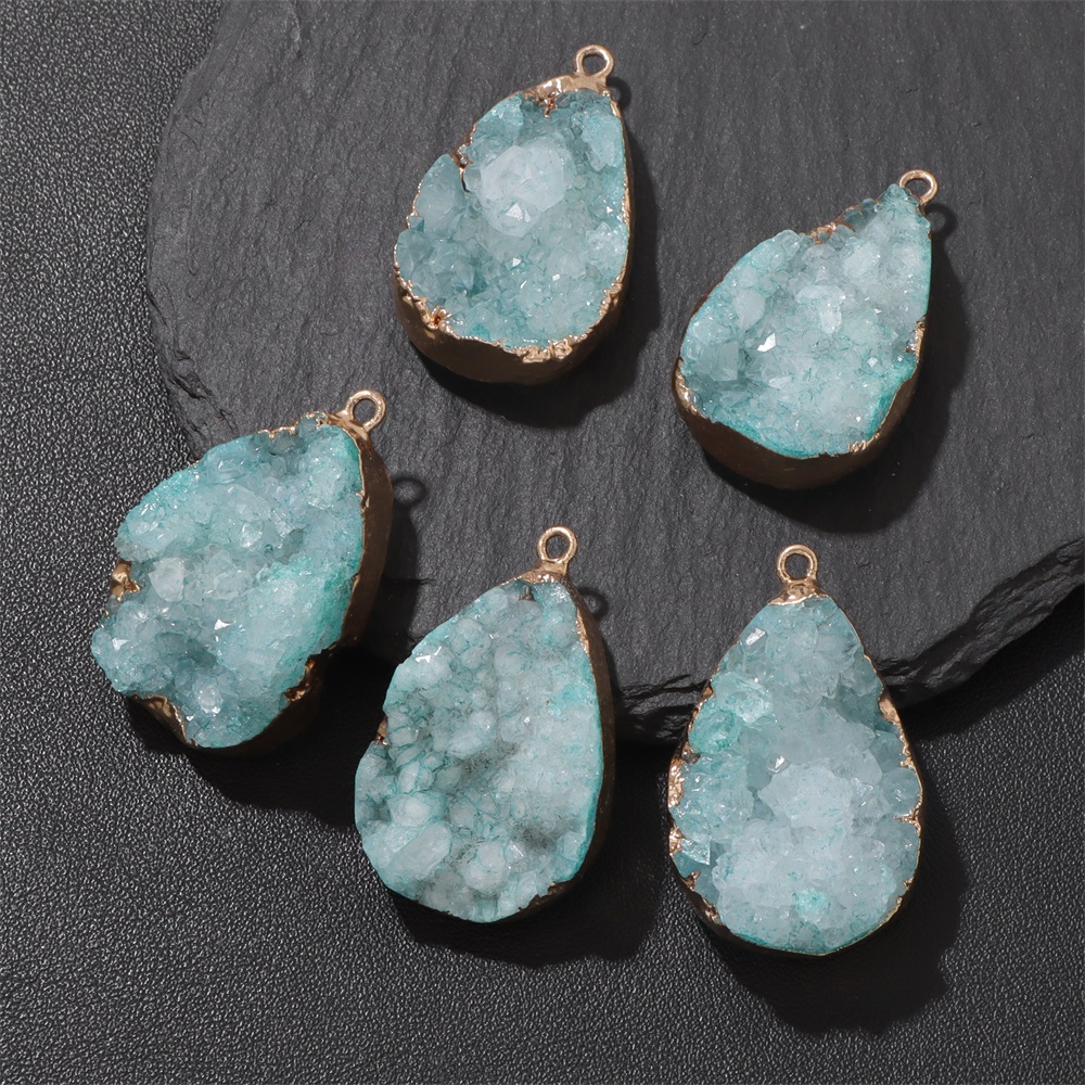 1PC Natural Agate Geode Pendan - Science Nature recension och pris