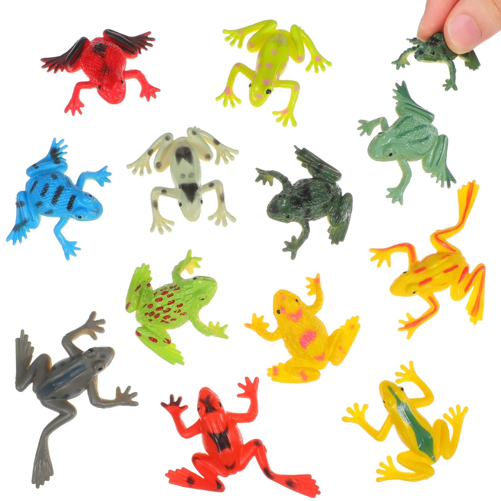 12Pcs Realistic Frogs Statue K - Hobby Is Science recension och pris