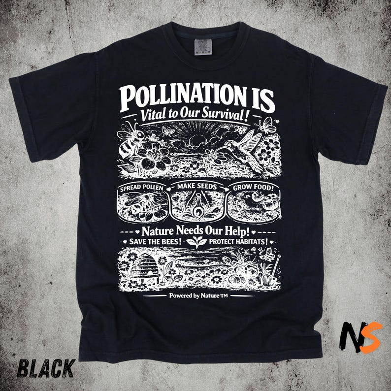 Bee Pollination Vintage Shirt, - Science Nature recension och pris