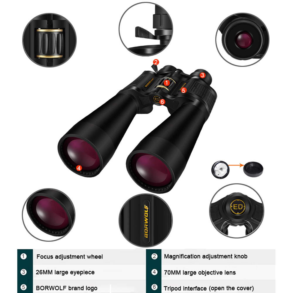BORWOLF Large Objective lens 2 - National Geographic Telescope 70Mm recension och pris