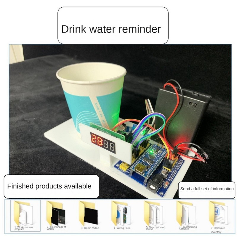 Drink Water Reminder Robot Han - Science Nature recension och pris