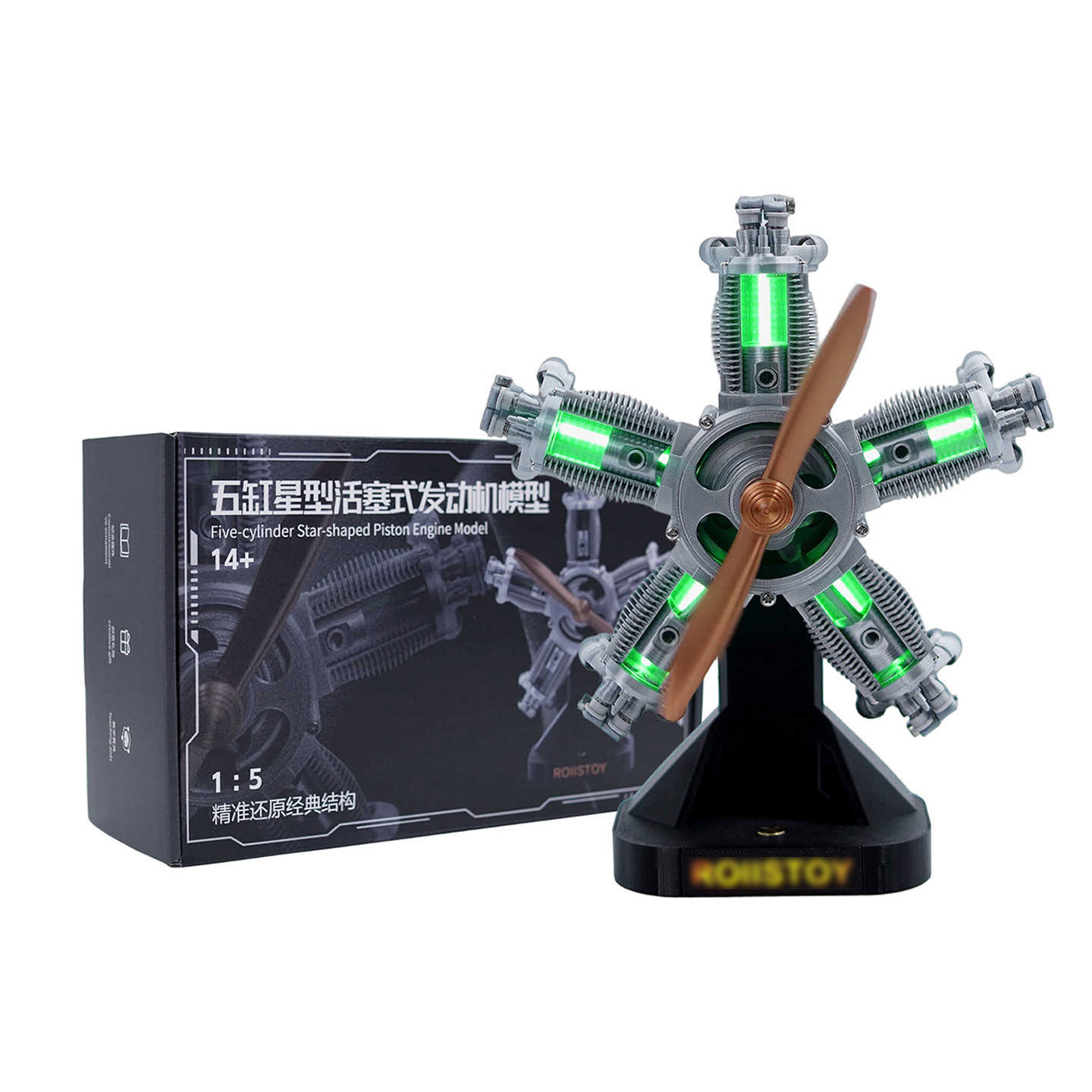 1:5 Scale 5-Cylinder 4-Stroke  - Hobby Is Science recension och pris